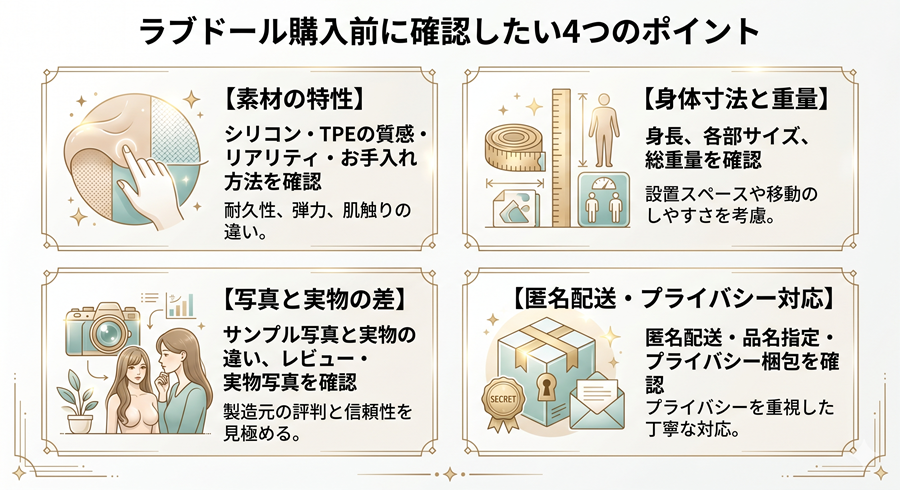 ラブドールの確認したい４点