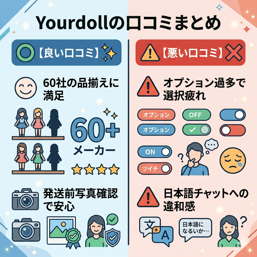 Yourdoll購入者のリアル口コミと評判